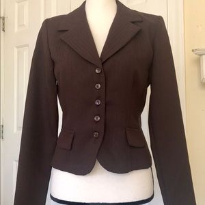 CHARLOTTE RUSSE EMBROIDERED BUTTON UP BLAZER NWOT